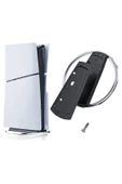 PS5 / PS5 Slim Konsol Diskli ve Dijital Model için Vidalı Metal Dikey Stand thumbnail 2