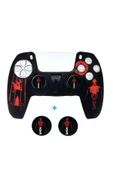 PS5 Dualsense Spider Man 2  Koruyucu Silikon Kılıf + Analog silikon Koruyucu - 1