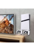 PS5 Pro/PS5 Slim için Kontrol Cihazı  Uyumlu  Kancalı Duvara Monte Stand Tutucu - 3