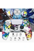 PS5 Dualsense Grafiti Temalı Koruyucu Silikon Kılıf + Analog silikon Koruyucu thumbnail 2