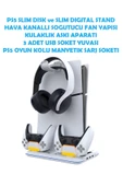 İpega P5S020W PS5 Slim Disk/PS5 Slim Dijital Uyumlu RGB Soğutucu Fanlı Stand - 4