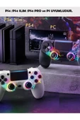 PS4/PC Uyumlu RGB Çift MOtor Titreşimli Spiderman Bluetooth Oyun Kolu - 5