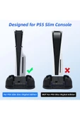 PG-TECH GP-521 PS5 Slim Disk/PS5 Slim Dijital Uyumlu Multifonksiyonel Soğutucu Fan Şarj Stand thumbnail 4