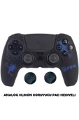 PS5 Dualsense Koruyucu Silikon Kılıf + Analog Silikon Koruyucu - 1