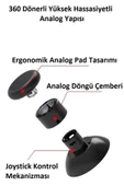 Ps4 Ps3 Pc Android Ios Kablosuz Bluetooth Mekanik Rgb Oyun Kolu Gamepad Joystick - 2