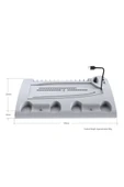 TP5-3570 Multi Fonksiyonel PS5 Slim/ PS5 Dijital RGB Işıklı Soğutma ve Şarj İstasyonu - 7