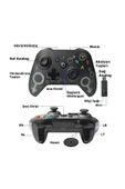 N1 Pc/ps3 Android Tv Uyumlu Kablosuz Gamepad Oyun Kolu thumbnail 2