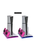 TP5-3570 Multi Fonksiyonel PS5 Slim/ PS5 Dijital RGB Işıklı Soğutma ve Şarj İstasyonu - 2