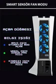 İpega PG-P5S004 PS5 Slim Disk/Ps5 Slim Dijital Uyumlu Led Işıklı Akıllı Soğutucu Fan - 8
