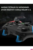 Wireless Kablosuz PC Android iOS Switch TV Uyumlu Gamepad ve Telefon Tutucu - 7