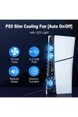 TP5-3538 PS5 Slim İçin Led Işıklı Kademeli Güçlü Soğutma Fanı thumbnail 3