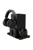 İpega PG-XBX023S XBOX Series X Multi Fonksiyonel RGB Işıklı Askılı Şarj İstasyonlu Soğutucu Stand - 5