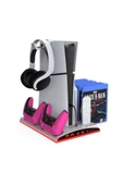 TP5-3570 Multi Fonksiyonel PS5 Slim/ PS5 Dijital RGB Işıklı Soğutma ve Şarj İstasyonu - 1