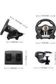 PXN V3 Pro titreşim oyun PS4 için direksiyon denetleyici, PS3, XBOX ONE, XBOX serisi S/X, PC - 5
