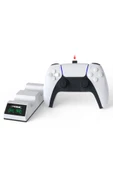 Ps5 Charging Dock Led Işıklı Göstergeli Playstation 5 Şarj Istasyonu Şarj Standı - 3