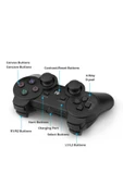 Playstation 3 Uyumlu Double-shock Wireless Oyun Kolu Siyah - 3