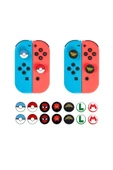 Nintendo Switch/Switch Oled Uyumlu 3D Analog Koruyucu Silikon - 3