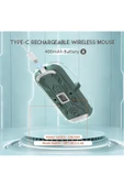 M133 Şeffaf Kablosuz Bluetooth Mouse Üç Modlu Sessiz Şarj Edilebilir thumbnail 6