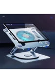 Ayarlanabilir Metal Laptop Standı Fanlı Notebook Tutucu Alüminyum Macbook Yükseltici - 2