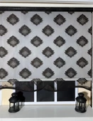 StorBurada Çift Mekanizmalı Siyah Tül Perde ve Ekru Stor Perde STB45239-V107  Siyah 120 x 200 thumbnail 4