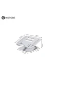 Ayarlanabilir Metal Laptop Standı Notebook Tutucu Alüminyum Macbook Yükseltici - 3