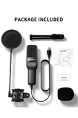 SF-777 Kayıt Condenser Pop Filtre Kardioid Mikrofon + Tripod - 5