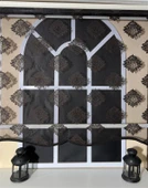 StorBurada Çift Mekanizmalı Siyah Tül Perde ve Ekru Stor Perde STB45239-V107  Siyah 160 x 200 - 6