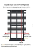Çift Mekanizmalı Ekru Tül Perde ve Ekru Stor Perde STB45240-V108  EKRU 130 x 200 - 7