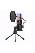 SF-777 Kayıt Condenser Pop Filtre Kardioid Mikrofon + Tripod - 1