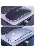 1600dpi Rgb Işıklı Şarjlı Oyuncu Gamer Kablosuz Mouse Fare - 8