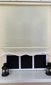 StorBurada Düz Krem Stor Perde Etek Dilimli STB--5302  Krem 110 x 260 - 2