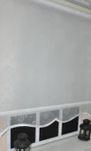 StorBurada Çift Mekanizmalı Kirli Beyaz Damask Tül Perde ve Ekru Stor Perde STB45252-V01  Ekru 170 x 260 - 4