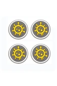 PS5/PS4/PS3/Xbox One/One X/One S/Series X/Series S 3D Analog silikon Koruyucu Modeller-4 Adet - 2