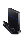 Ps4 Fat-ps4 Slim-ps4 Pro Joystick Kol Şarjlı Multifonksiyonel Fanlı Dikey Stand thumbnail 2