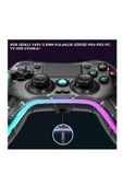 Playstation 4 Rgb Led Işıklı Kablosuz Joystick Gamepad Oyun Kolu thumbnail 2