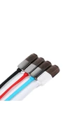 Remax Ikili Yassı 1 Metre Micro Usb Apple Lightning Şarj Data Kablosu thumbnail 2