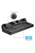 Ps4 Fat-ps4 Slim-ps4 Pro Joystick Kol Şarjlı Multifonksiyonel Fanlı Dikey Stand thumbnail 6