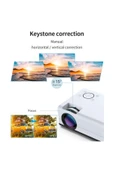 T01-A Akıllı Projektör Mini Profesyonel 4D Keystone Android Wifi 1080P 4K LED Projektör Ev Sineması - 7