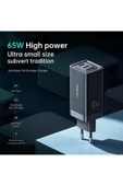 Gan 65w Yüksek Hızlı 2xtype C 1xusb Girişli Şarj Cihazı thumbnail 2