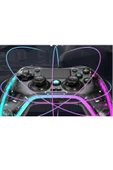 Playstation 4 Rgb Led Işıklı Kablosuz Joystick Gamepad Oyun Kolu thumbnail 4