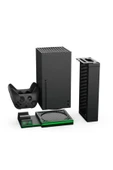 Tyx-0667 Xbox Series X Oyun Hazneli Fanlı Led Göstergeli Şarj Stand - 6