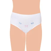 12 li Paket Tutku Kız Çocuk Külot İnce Lastik Pamuklu 821 - 1