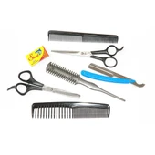 Alfa Set18 6Lı Berber Seti + Ense Fırçası + Penuar thumbnail 2