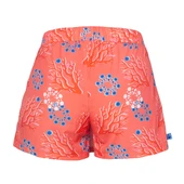 Anemoss Mercan Kadın Şort Etek – Lastikli Bel, Bağcıklı, Pembe Desenli Yazlık Skort - 5