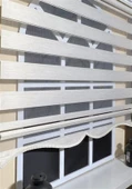 StorBurada Zebra Stor Perde Krem Etek Dilimli Z-STB400V12  Krem 70 x 200 thumbnail 1