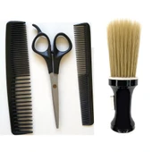 Alfa Set14 4Lü Berber Seti Makas + Ense Fırçası +2 Adet Tarak - 1
