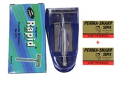 Rapid Kromlu Paslanmaz Tıraş Makinesi + 10 Adet Perma-Sharp Jilet Hediyeli thumbnail 3