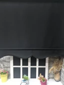 Siyah Stor Perde Etek Dilimli STB-5322  Siyah 100 x 200 - 4