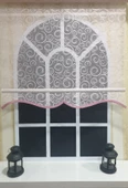 Çift Mekanizmalı Pembe Tül Perde ve Ekru Stor Perde STB2015-V12  Pembe 170 x 200 - 4