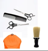 Alfa Set16 5Li Berber Seti -Makas +Ara Makası +Tarak +Ense Fırçası +Penuar thumbnail 1
